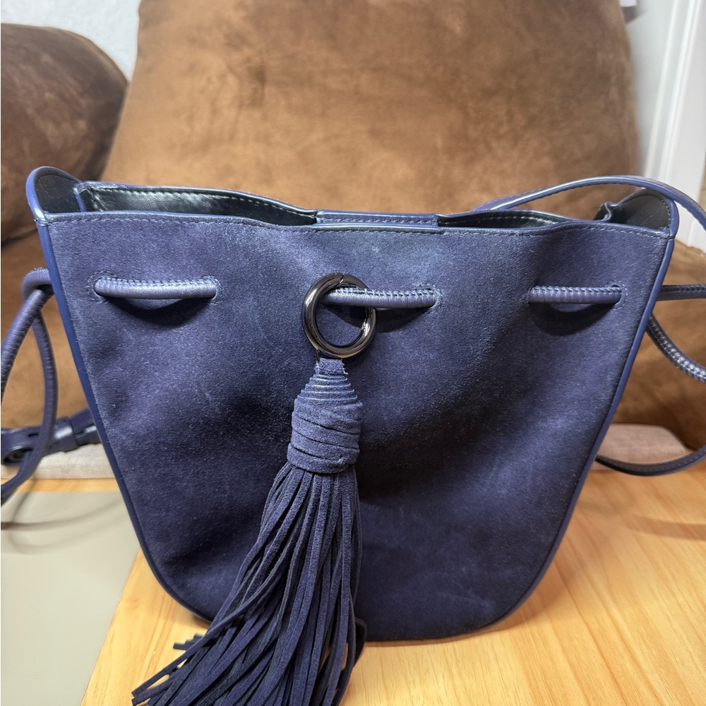 Rebecca Minkoff Navy Crossbody Bag with Tassel